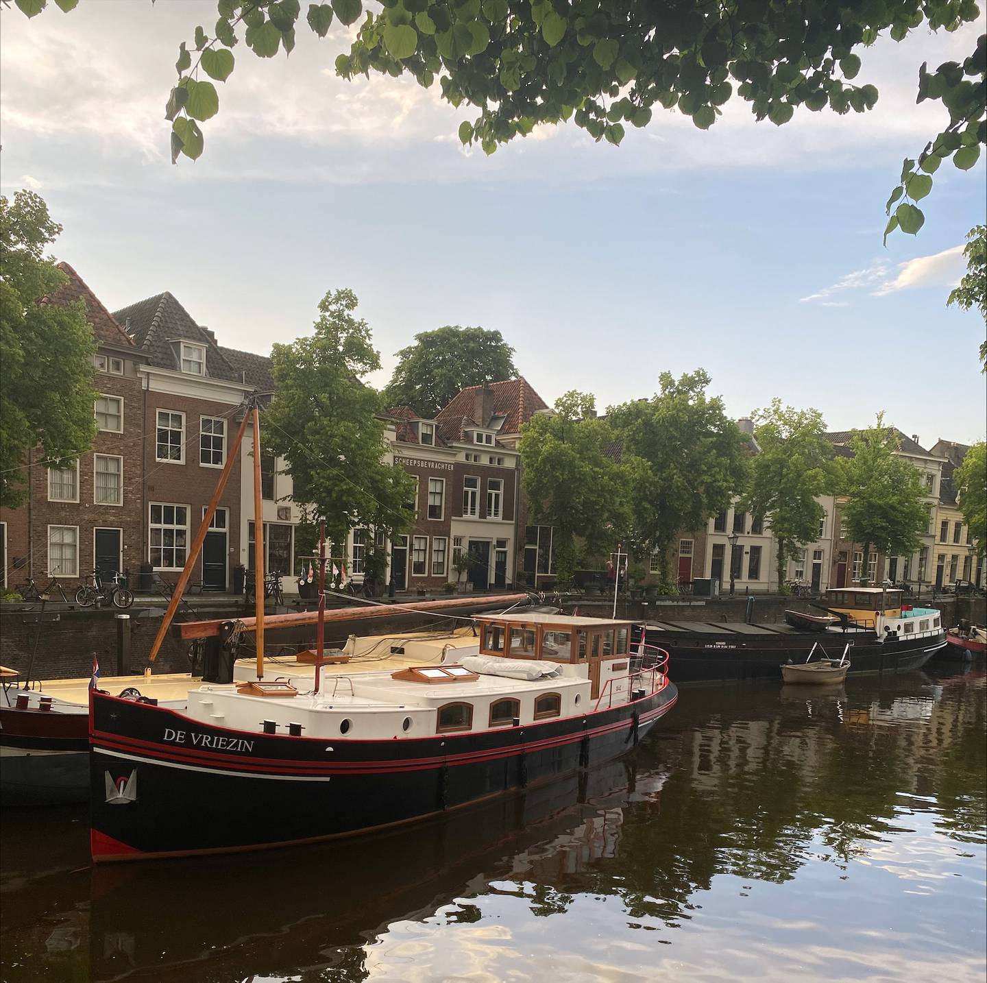 As this Dutch streetscape shows, bicycling is a favored method of transport in Holland. Tom Quigley and his host biked to and from work daily, even in the rain. And, he notes, it rained a lot! He was also able to compare Dutch life- and workstyles to those in his own country.