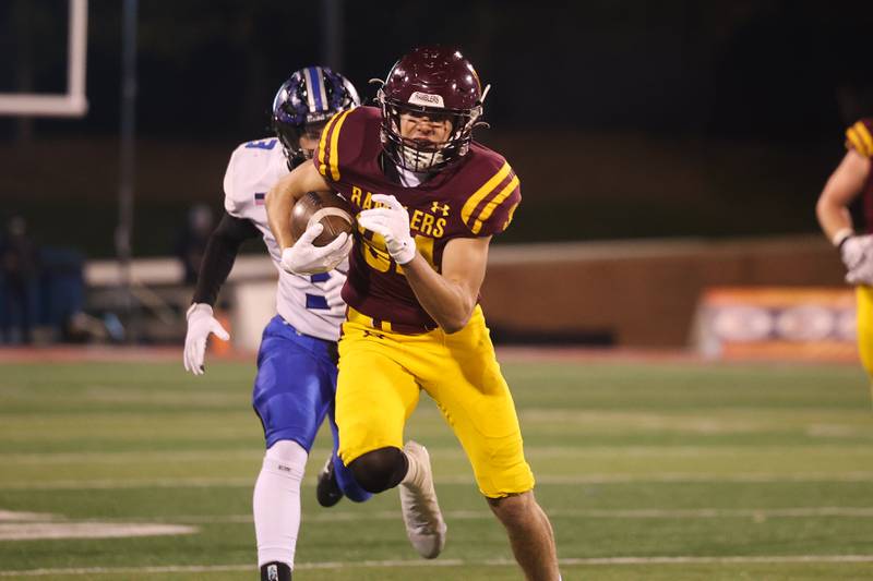 Loyola’s Andrew MacPherson finds open field on a run against Lincoln-Way East in the Class 8A championship on Saturday, Nov. 25, 2023 at Hancock Stadium in Normal.