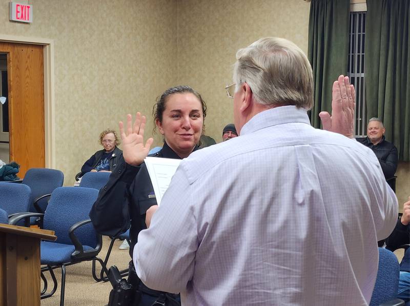 On Monday night, Princeton’s first-ever female police officer, Kendra Bierbom, was officially sworn in as the department’s newest Sergeant.