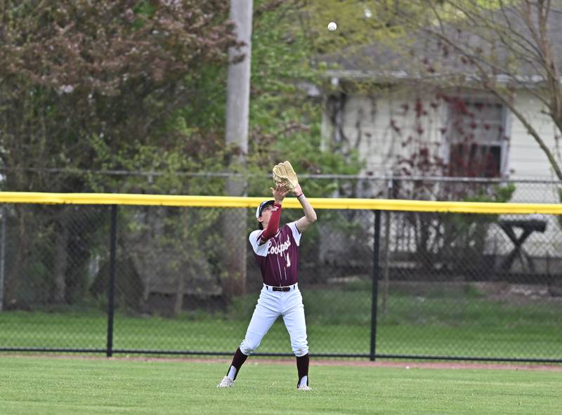 Lockport's Joey DalPonte fields a pop fly during the non-conference game against Joliet West on Saturday, April. 27, 2024, at Lockport.