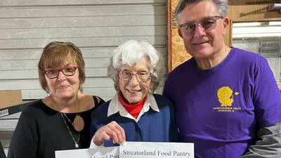 Hardscrabble Lions Club donates raffle winnings to food pantry