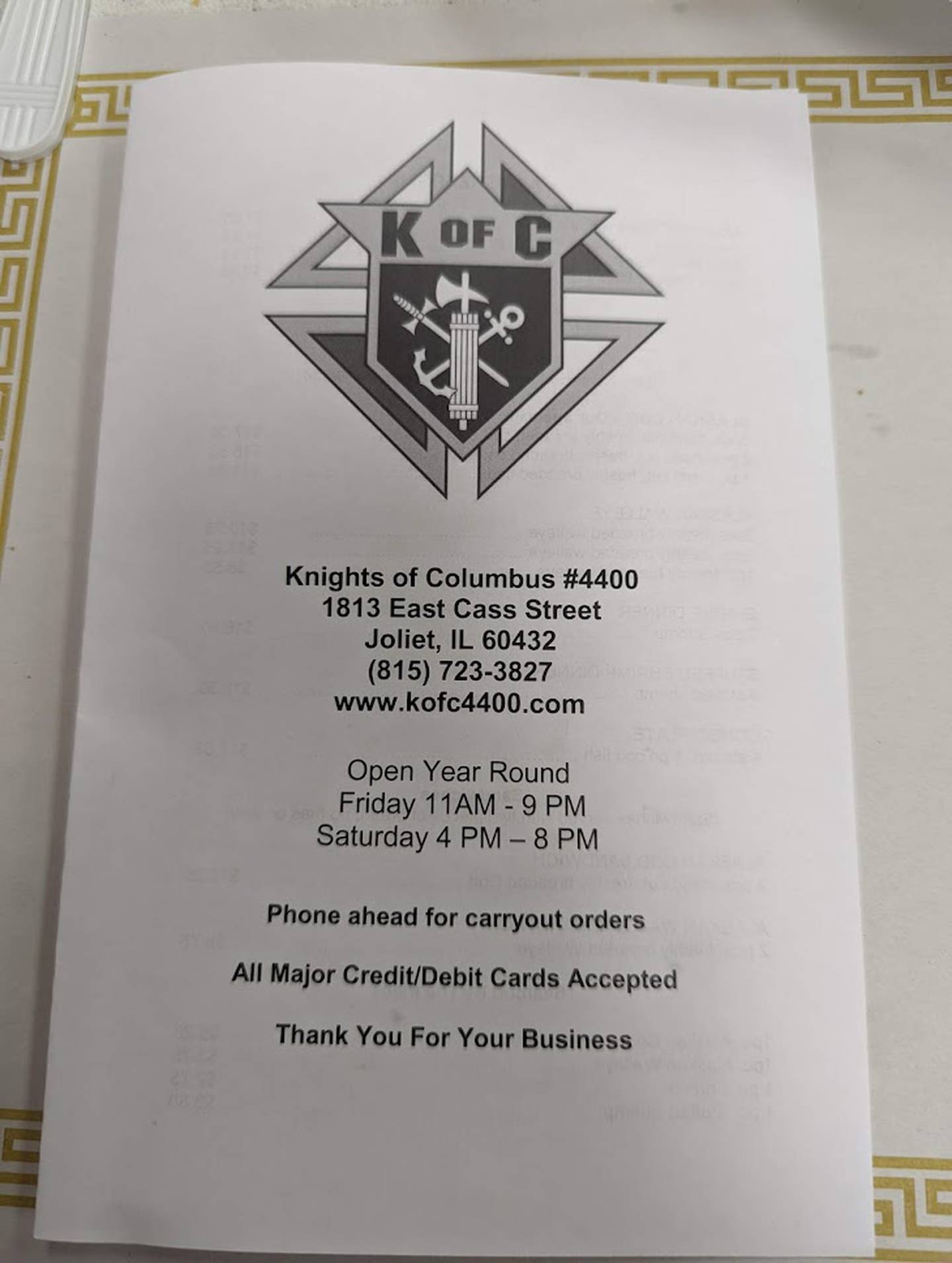For decades, the Knights of Columbus Holy Trinity Council No. 4400 on Joliet's east side has served up some of the best fish in the Will County area.