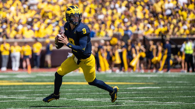 Former Nazareth quarterback J.J. McCarthy will lead Michigan into the national championship game tonight against Washington.