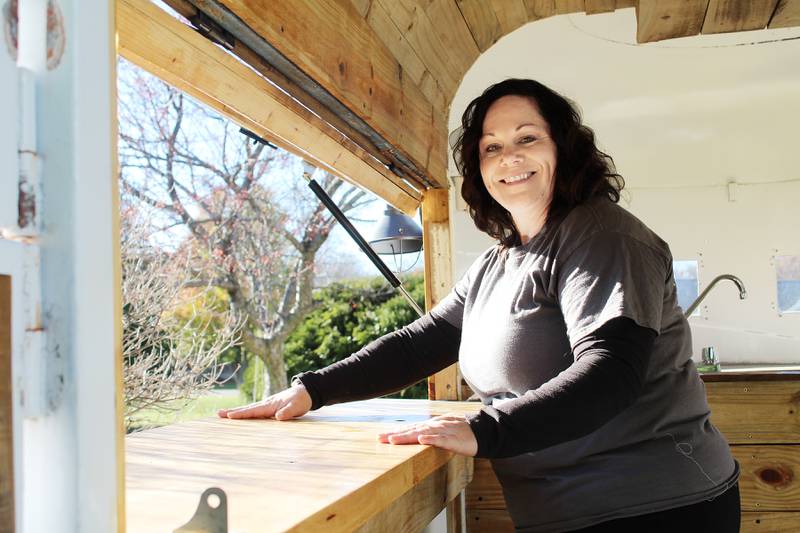 Lindsay Hardt of Sterling owns The Roaming Mare mobile bar trailer, a repurposed horse trailer that can be towed to weddings and other events to serve drinks. Trailer rental also comes with Hardt's service as a bartender. "I've been in the event planning business for years at different venues in the Sauk Valley area, and I just love doing events," Hardt said. "I just love the people, meeting new people, making people's stays perfect, and I love the details of all of it. It's just exciting, and something's always different; it's never the same thing twice, which I love."