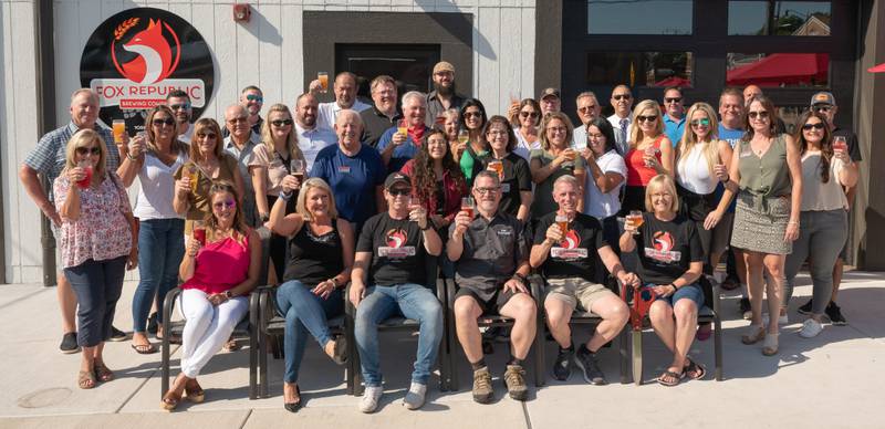 The Yorkville Area Chamber of Commerce welcomed Fox Republic Brewing with a ribbon cutting.