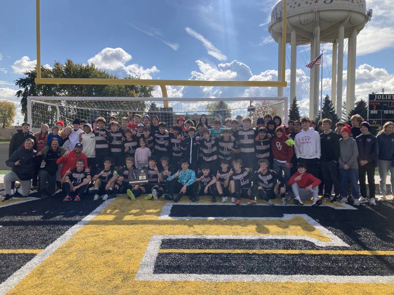 The Lincoln-Way Central boys soccer team.