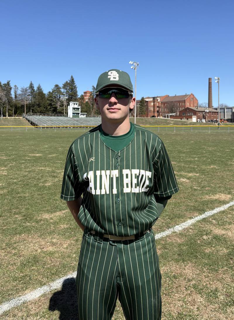St. Bede Academy starting pitcher Gino Ferrari struck out seven batters in 3 1/3 innings, leading his team to an 8-5 victory over Ottawa High School.