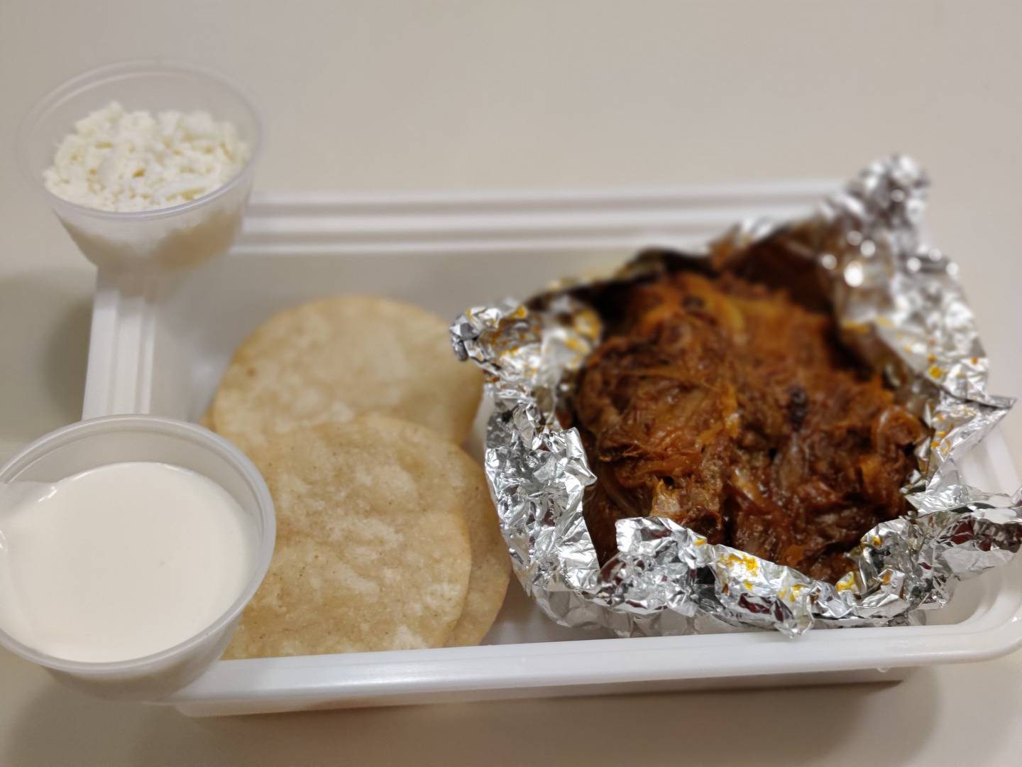 Shredded lamb from Altiro Latin Fusion in Geneva.