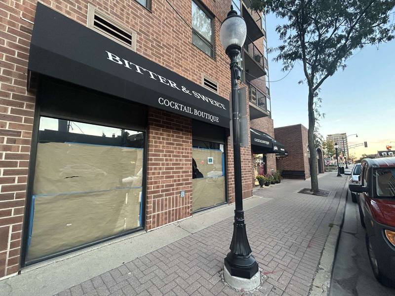 Renovations are underway at this downtown Arlington Heights storefront ahead of the opening of Bitter & Sweet Cocktail Boutique.