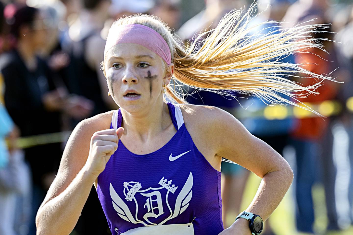 Dixon’s Kate Boss takes 9th at the Rock River Run Saturday, Sept. 23, 2023 at Hoover Park in Sterling.