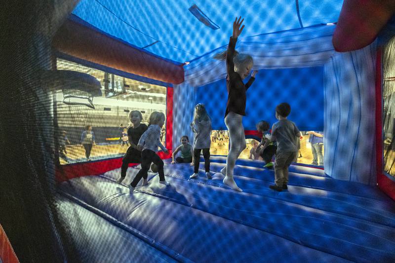 Always a favorite, the bouncy house at The Facility was in high demand with St. Anne’s School students Tuesday, Jan. 31, 2023.