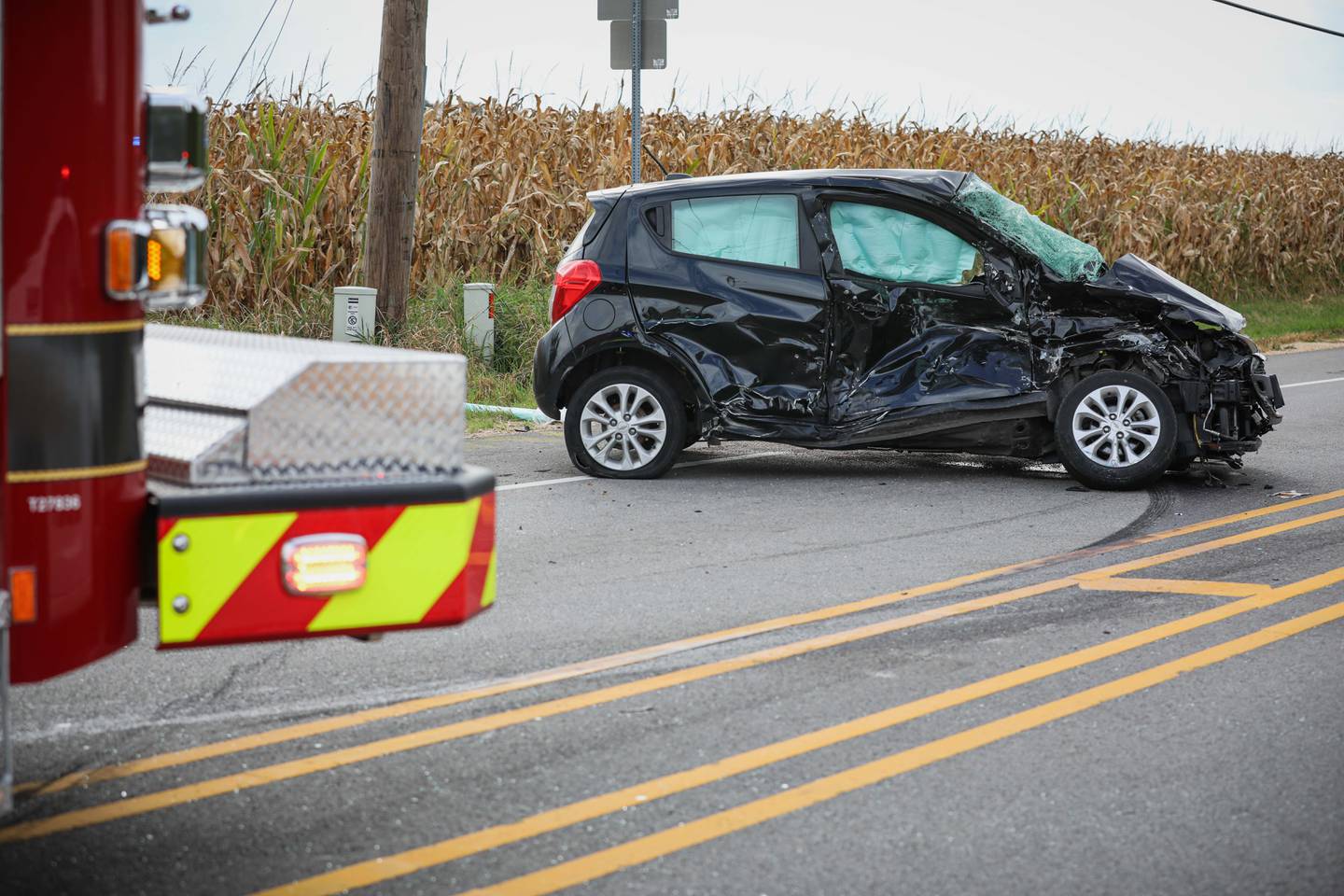 The Woodstock Fire/Rescue District was called at about 2:30 p.m. Monday, Oct. 6, 2025, to the intersection of Hartland Road and Route 14 for crash between a small car and a semi-truck. The sole occupants of both vehicles were taken to area hospitals for injuries not considered life-threatening.