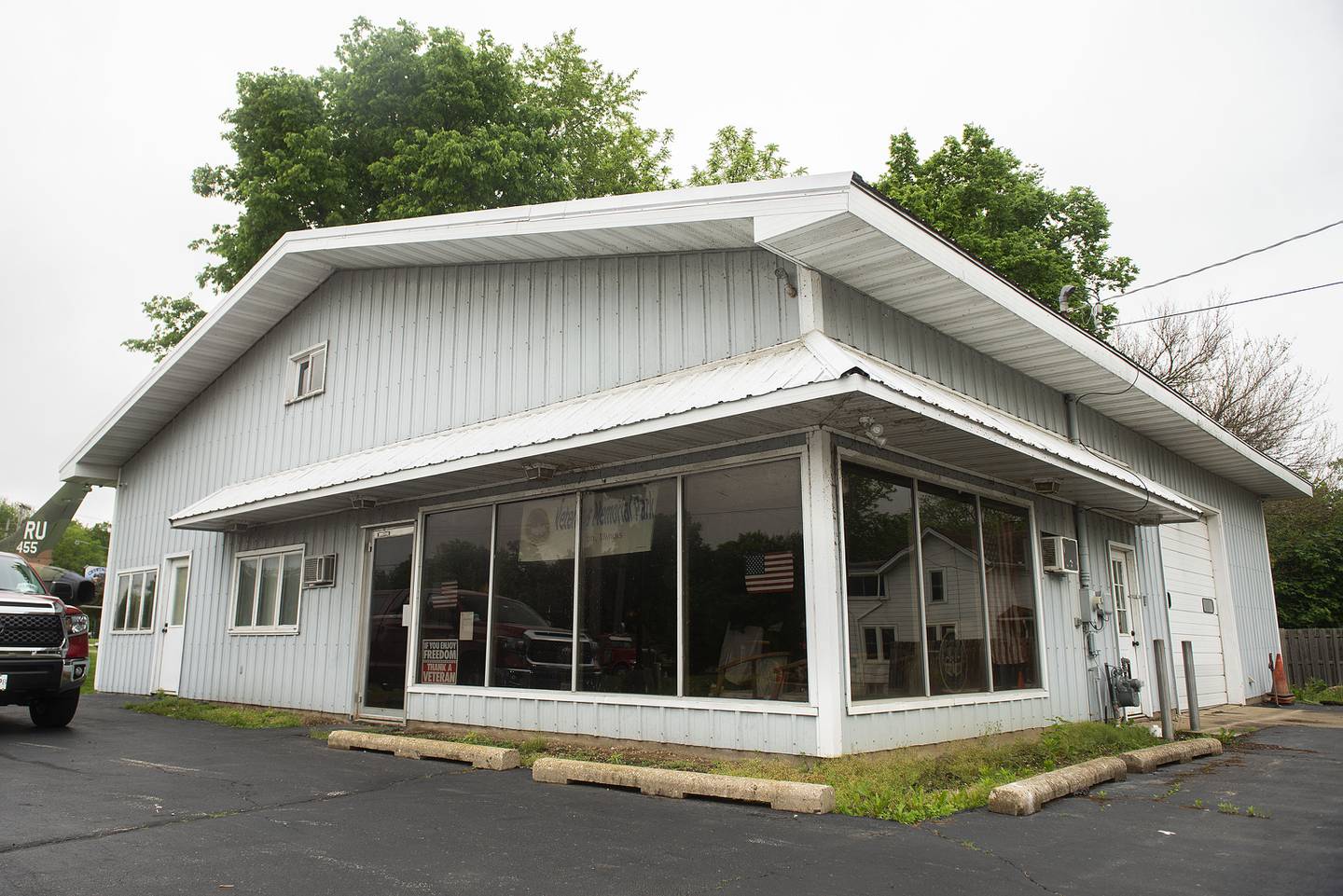 The building used to be Ron’s Auto Repair. The board bought the property about two years ago.