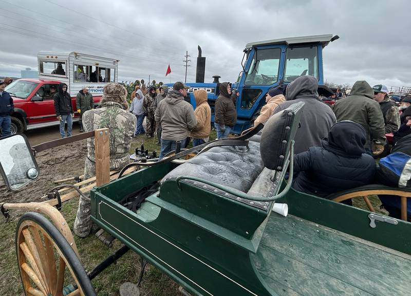 A buckboard and a Ford tractor were just two of the items auctioned off at the Spring Hazelhurst Consignment Sale on Saturday, April 4, 2026.