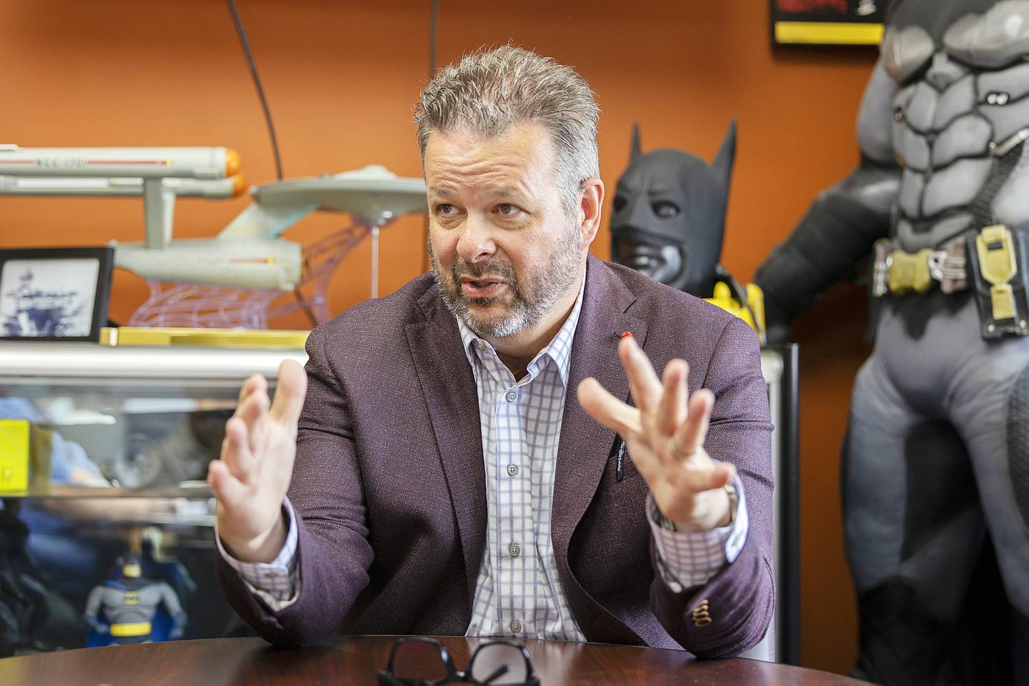 Paul Whitcombe talks about being part of a father-and-son team at his Dixon law firm with son Thomas on Wednesday, June 11, 2025.