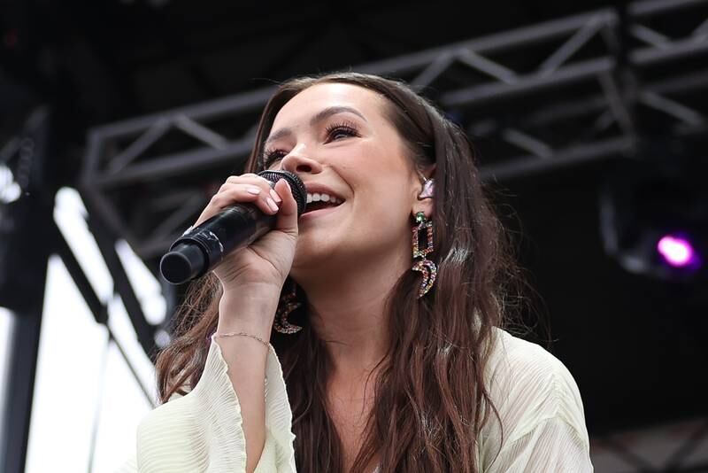 Tae Dye of Maddie & Tae performs on day 2 of the Taste of Joliet. Saturday, June 25, 2022 in Joliet.