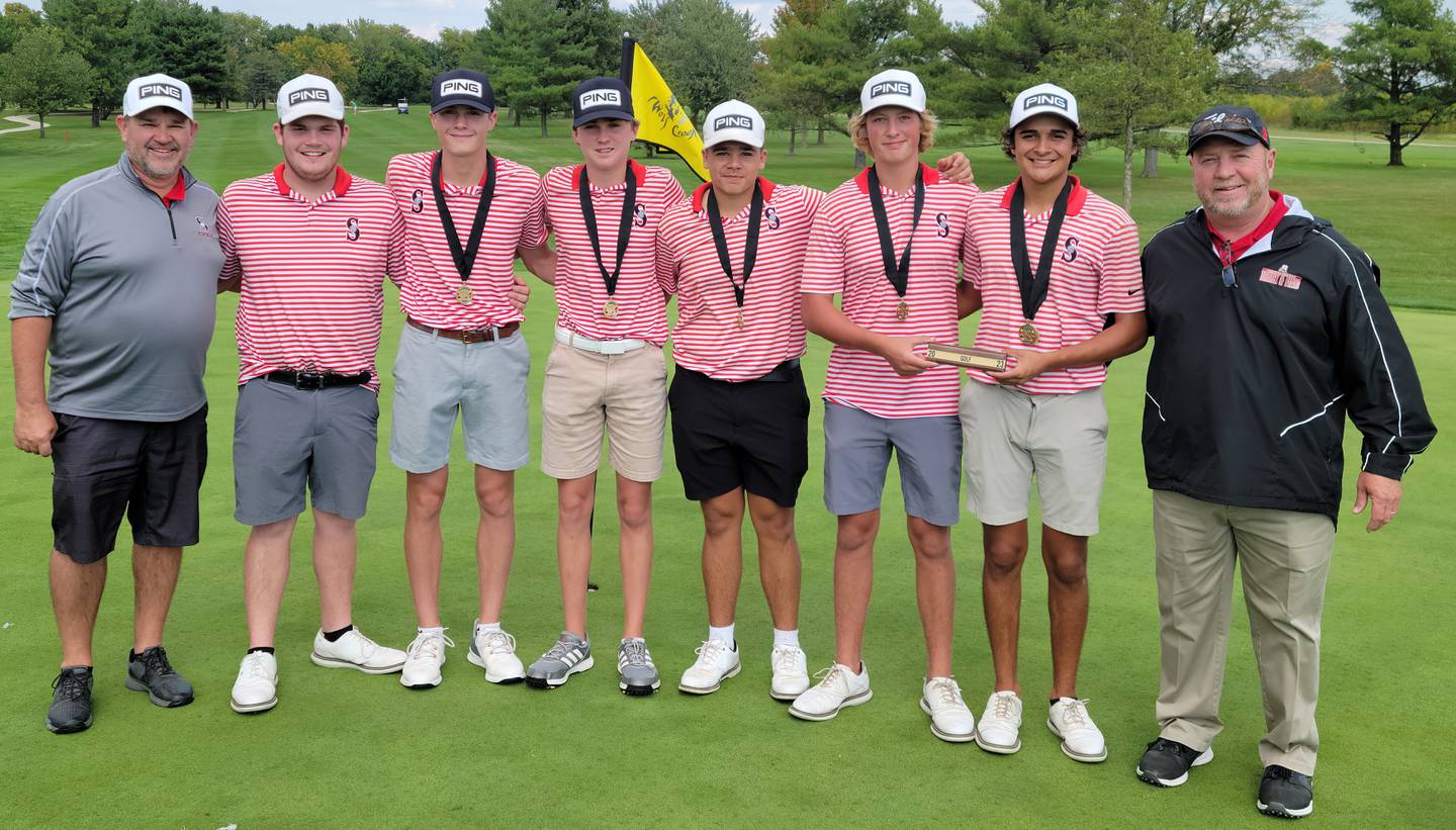 The Streator boys golf team won the Illinois Central Eight Conference meet on Monday at Wolf Creek Golf Club in Pontiac.