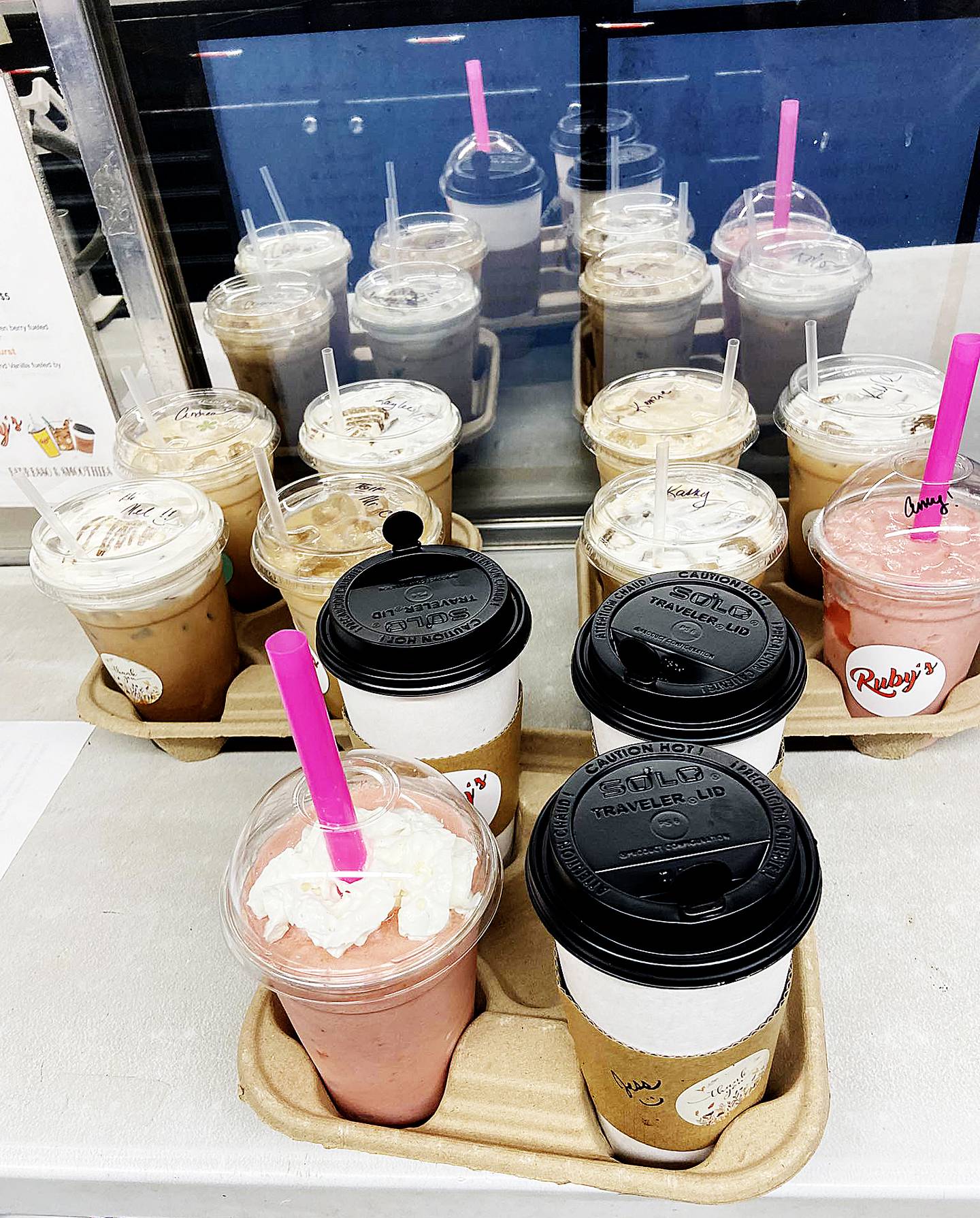 The focus shifts for Ruby's Coffee Coach in Chadwick during the winter months. As the truck undergoes maintenance, it continues to serve drinks by offering delivery on Mondays and Fridays to schools and local businesses; orders are coordinated through Facebook, with a 10-drink minimum. "It's a little pick-me-up in the winter," owner Shelly Kappes said. "We make everything in the truck and we transport everything."