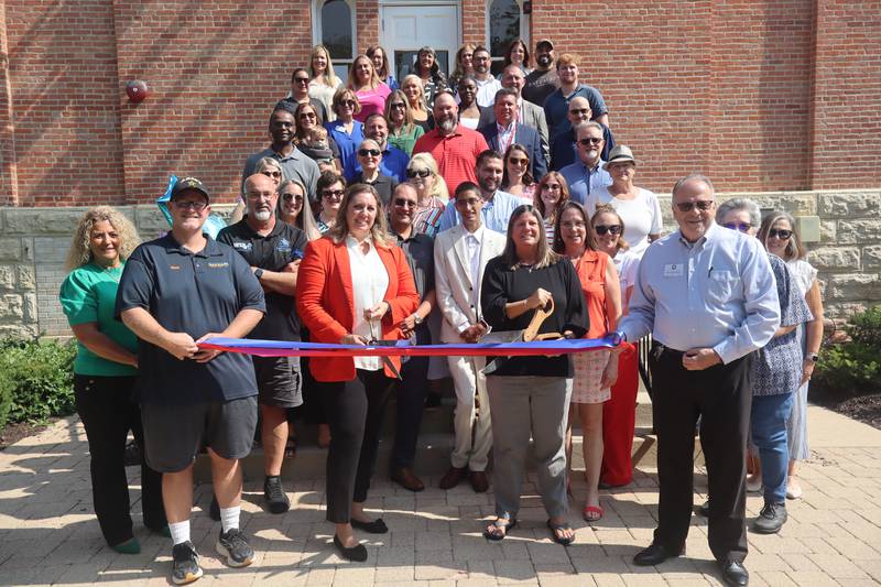 The Yorkville Area Chamber of Commerce and Oswego Area Chamber of Commerce held a ribbon cutting for the new Grundy-Kendall Regional Office of Education location in Yorkville on Tuesday, July 22, 2025.