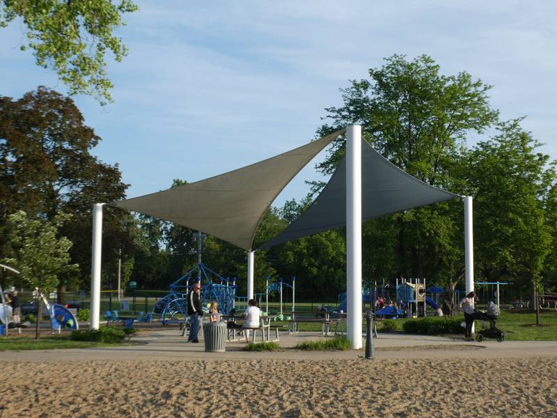 The playground and other amenities are currently open at Main Beach in the Crystal Lake Park District, but a number of other parks in the district are currently undergoing renovations this summer; the district posted updates to their website on half a dozen playgrounds and other park projects on Wednesday, July 7, 2022.