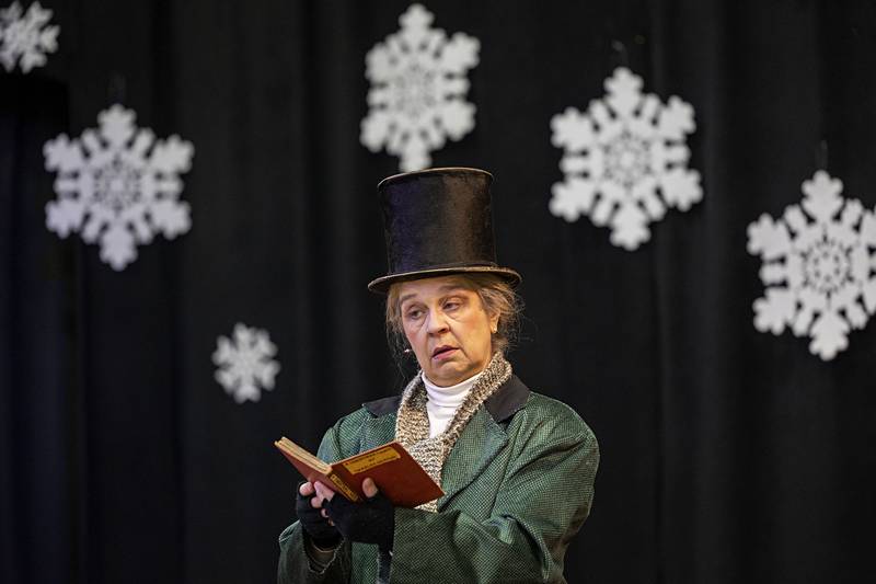 Actress Connie Augsburger just wants to do a rendition of “A Christmas Carol” but is coerced into trying a few different holiday tales by her cast mates who are a bit bedraggled with the prospect of another telling of the Charles Dickens classic.