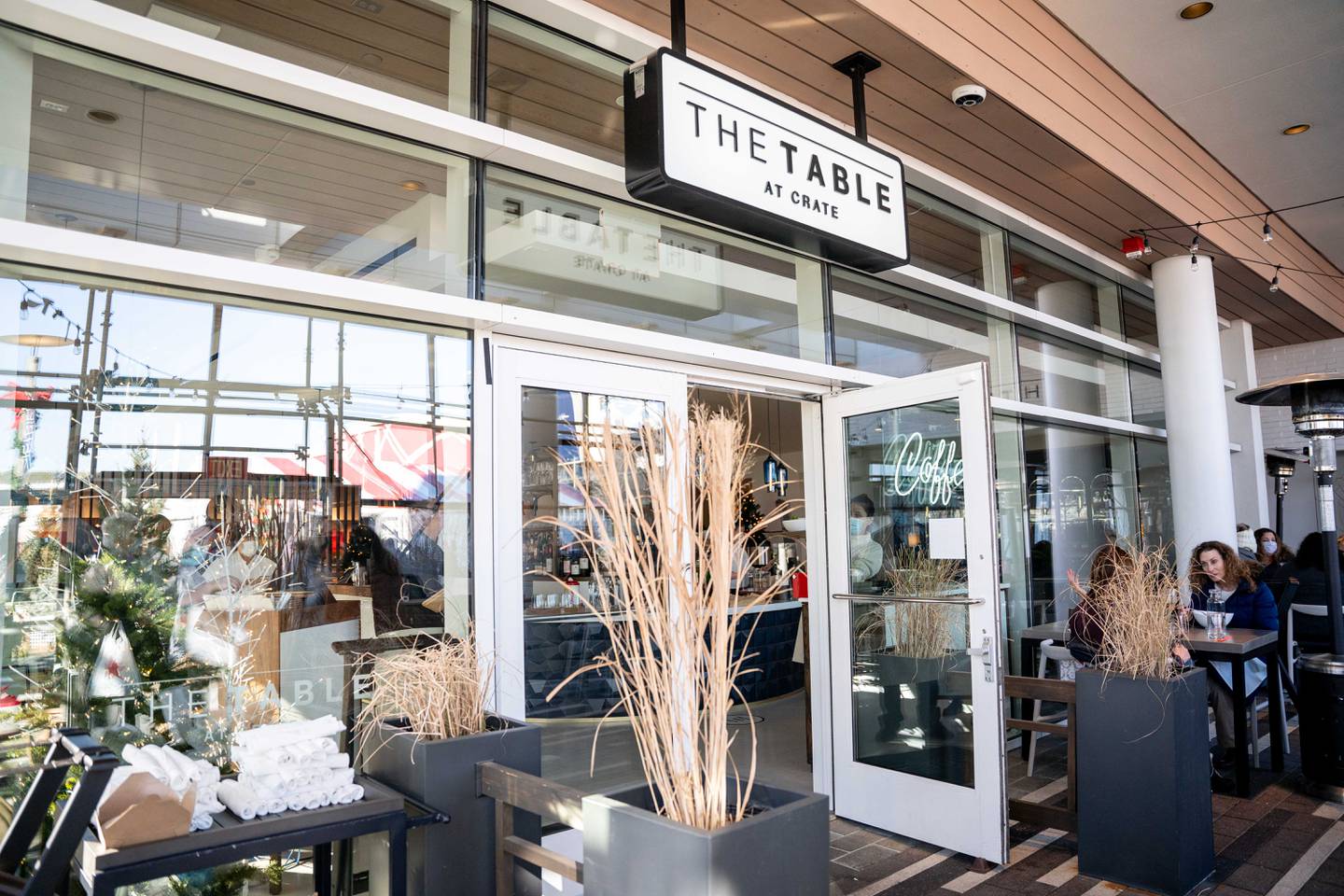 Table at Crate is located in Oakbrook Center.