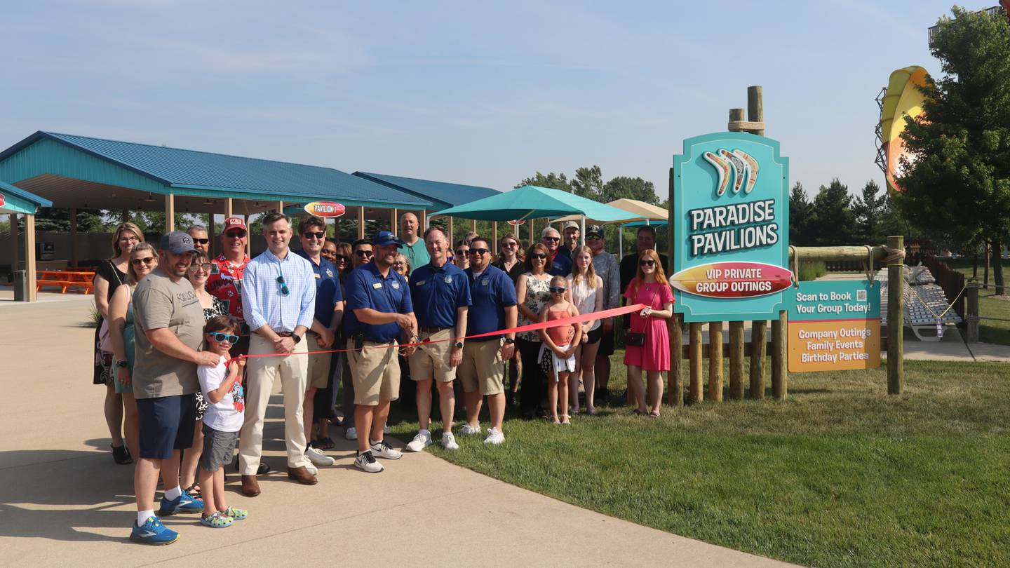 On Wednesday, June 11, 2025, friends, family and the Yorkville Chamber of Commerce joined Raging Waves Waterpark, 4000 N. Bridge Street in Yorkville, to celebrate its park enhancements.