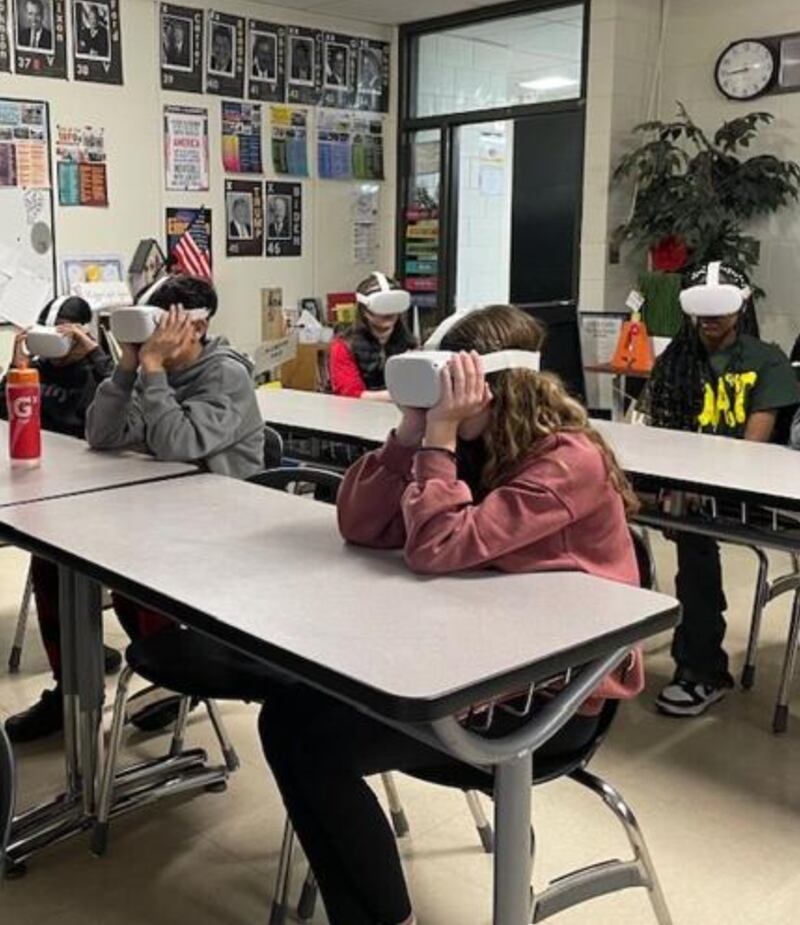 Eighth-grade students at Bourbonnais Upper Grade Center were recently given the rare and unforgettable opportunity to experience history in an entirely new way, thanks to a unique partnership with the Illinois Holocaust Museum.