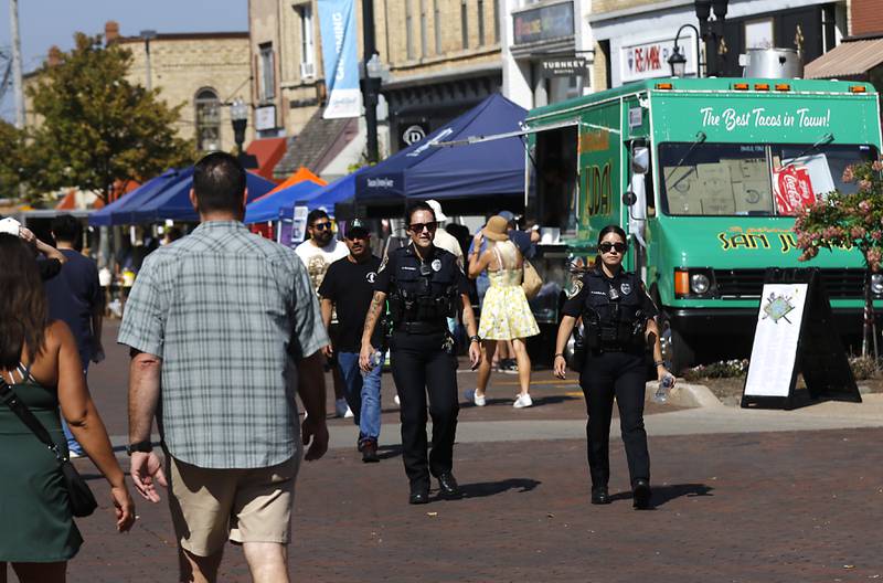 Woodstock Police officers was around the square on Sunday, Sept. 14, 2025,, during the annual Hispanic Connections Mexican Independence Day Celebration in the Historic Woodstock Square. The celebration featured music, food and culture.