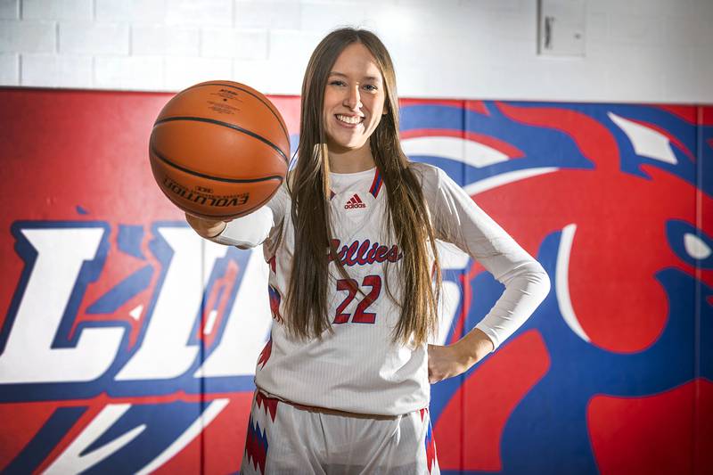 Morrison's Shelby Veltrop is selected as girls basketball player of the year.
