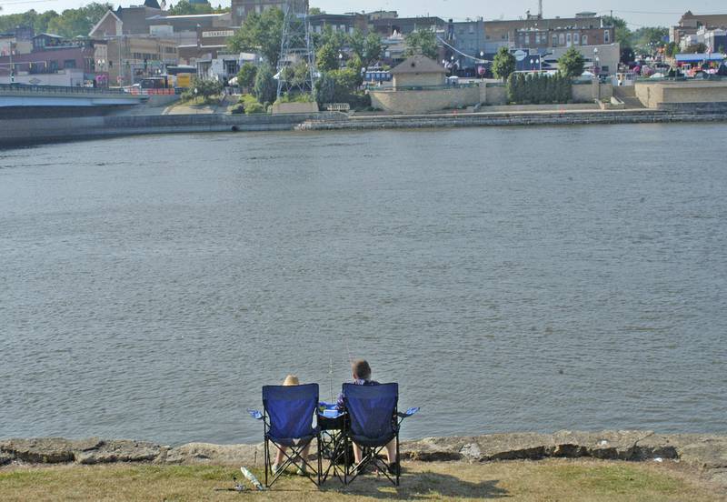 Kenzi and Chris Sarver enjoy sharing time fishing at the Elks Fishing Derby. It was an event of the 61st annual Dixon Petunia Fest on Saturday, July 5, 2025.
