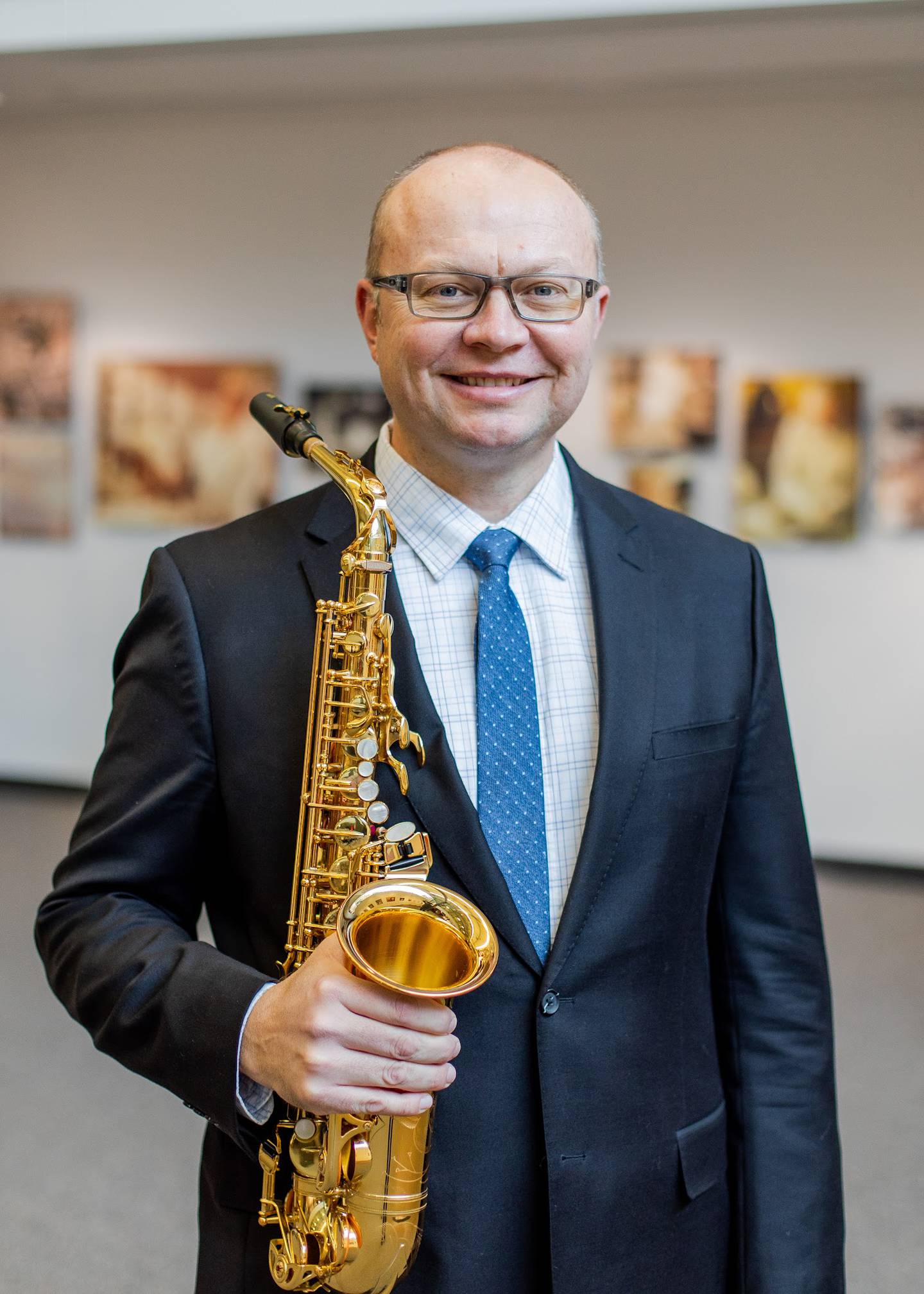 Allen Cordingley, saxophonist and lecturer at University of Wisconsin-Platteville. He toured with the Glenn Miller Orchestra.