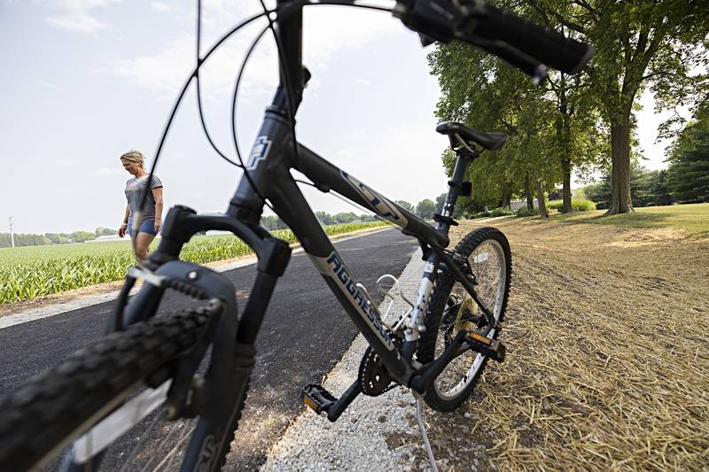 A half mile section of multi-use path has been completed between Woodlawn Road and River Road as seen Wednesday, June 14, 2023 in Sterling. The Sterling Park District project will eventually extend out to Sauk Valley College sometime in 2026.