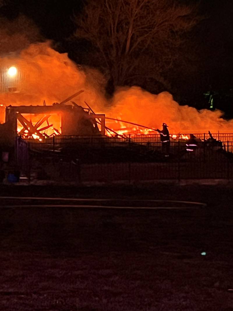 No one was injured in a barn fire in Yorkville Monday night. At 8:18 p.m., the Bristol Kendall Fire Protection District responded after a dispatcher reported that the wooden roof of an old barn at a residential property in the 900 block of Lisbon Road had caught fire.