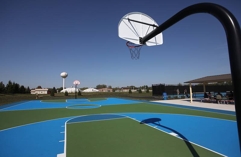 The basketball court is seen on Saturday, Sept. 27, 2025, at the Crystal Lake Parks District’s new Lakewood Meadows Park.
