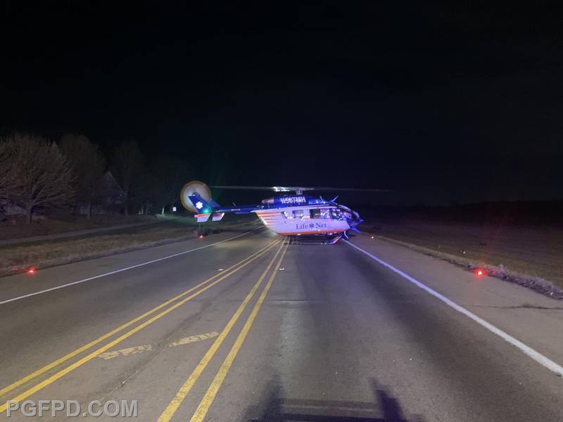 Two people were taken to area hospitals by air ambulance following a crash at Route 72 and Reinking Road in Pingree Grove Thursday evening. One of the victims, a 16-year-old, has died.