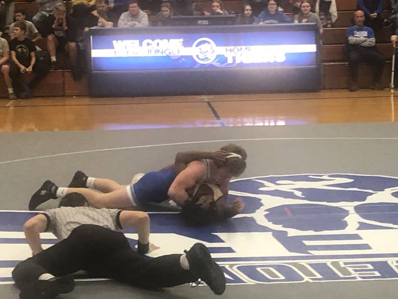Princeton and Morris met on the mat at Prouty Gym Tuesday night.