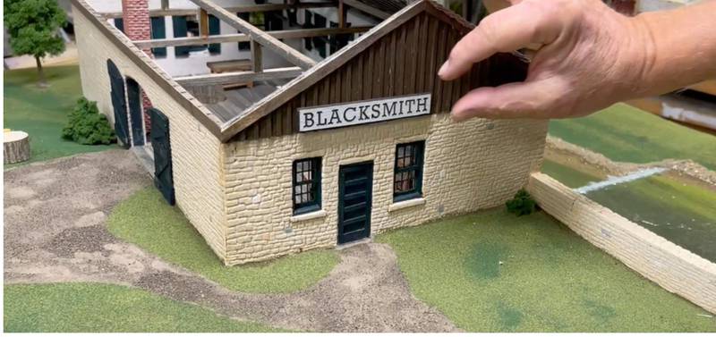 Craig Elliott's architectural model of the Alexander Brothers’ 1845 Foundry and Blacksmith Shop. The diaoramas and proposals for preservation will be presented  to the public at 7 p.m. Thursday, Jan. 8, at Comfort Inn & Suites, 1555 E. Fabyan Parkway, Geneva.