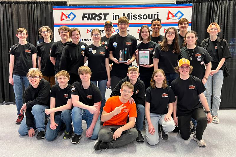 The 2024 Team Martin Motion 6237 proudly displaying their trophies.