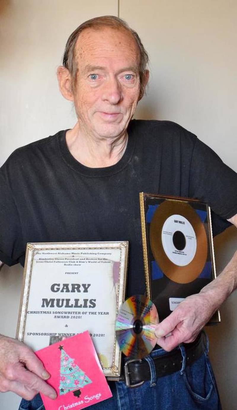 Gary Mullis of DeKalb recently won the Christmas Songwriter of the Year Award 2020 and first place sponsorship from the Northwest Alabama Music Publishing Co.