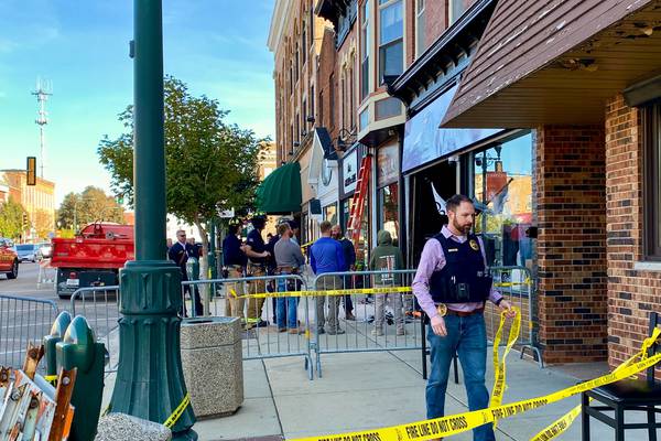 Photos: Vehicle crashes through front of downtown Sycamore business during Pumpkin Festival