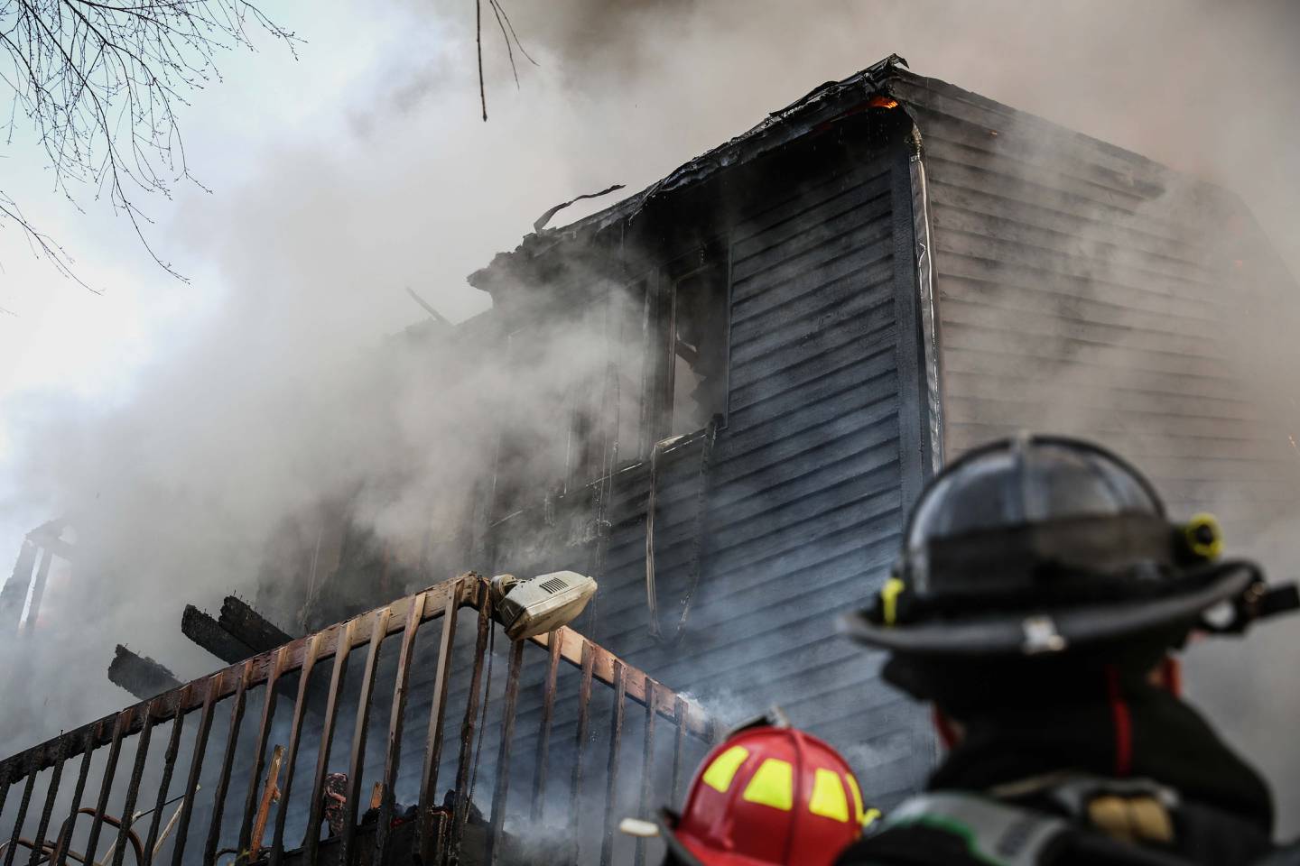 Cary firefighters respond to two house blazes, the first a total loss