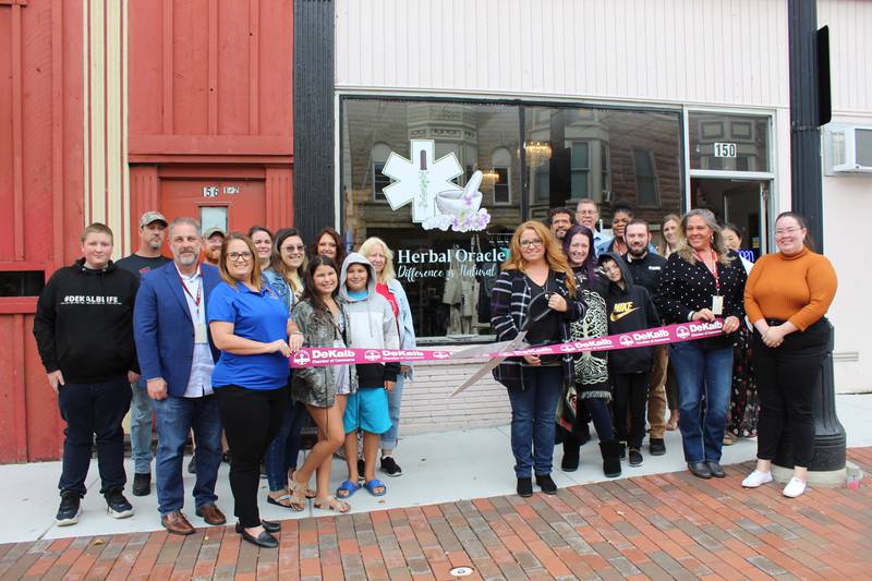The DeKalb Chamber of Commerce recently welcomed The Herbal Oracle to its membership. The store is located at 150 E. Lincoln Highway in DeKalb.