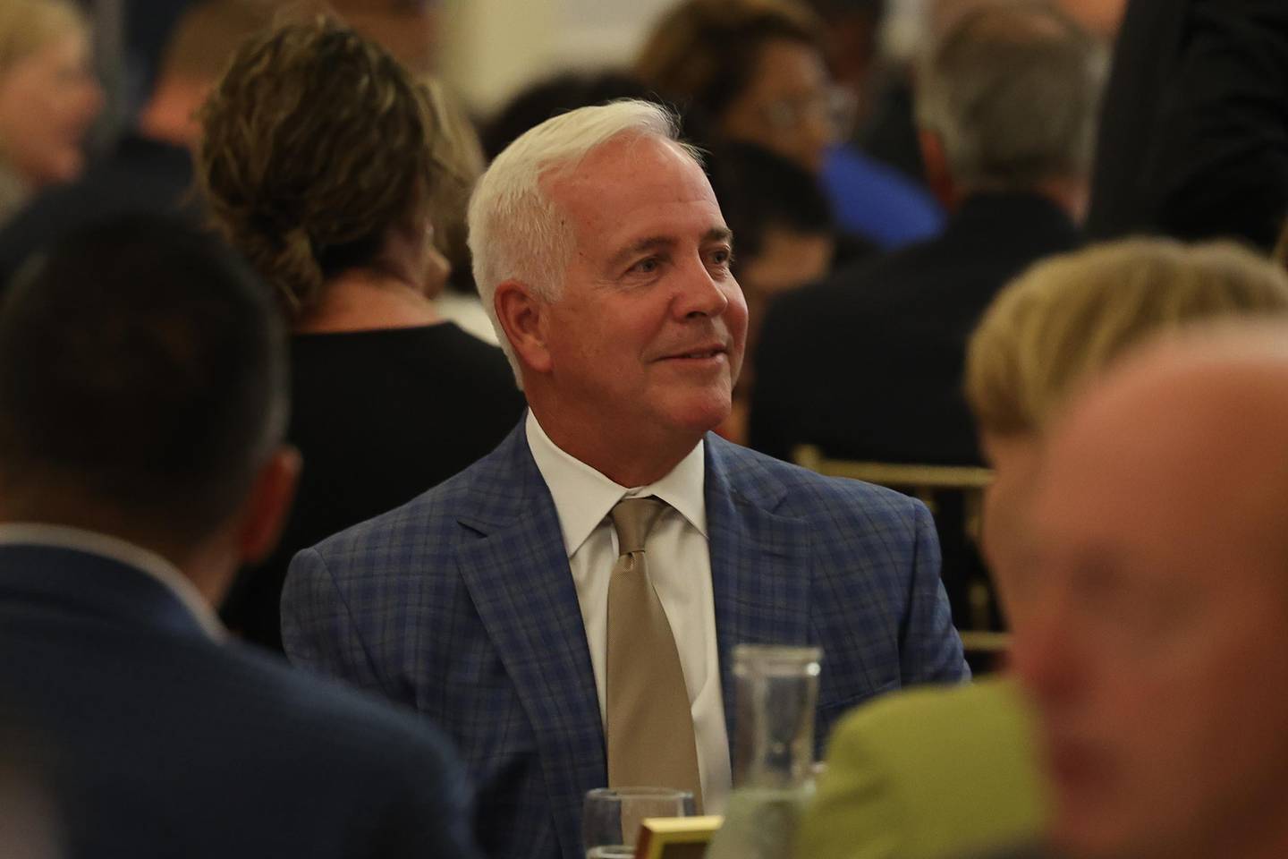 Joliet Mayor Terry D’Arcy attends the Joliet Region Chamber of Commerce 110th Anniversary luncheon on Tuesday, Sept. 10, 2024 at the Renaissance Center in Joliet.