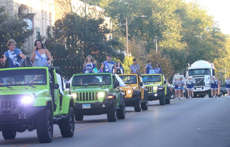The Princeton High School homecoming parade rolls along South Main Street on Thursday, Sept. 25, 2025 in Princeton .