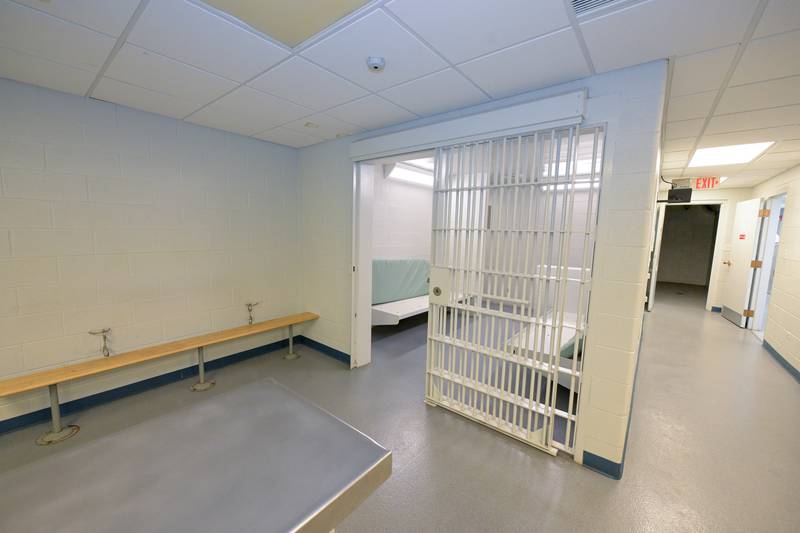 Booking Room 1 in the Geneva Police Department on Friday, Jan. 9, 2026.