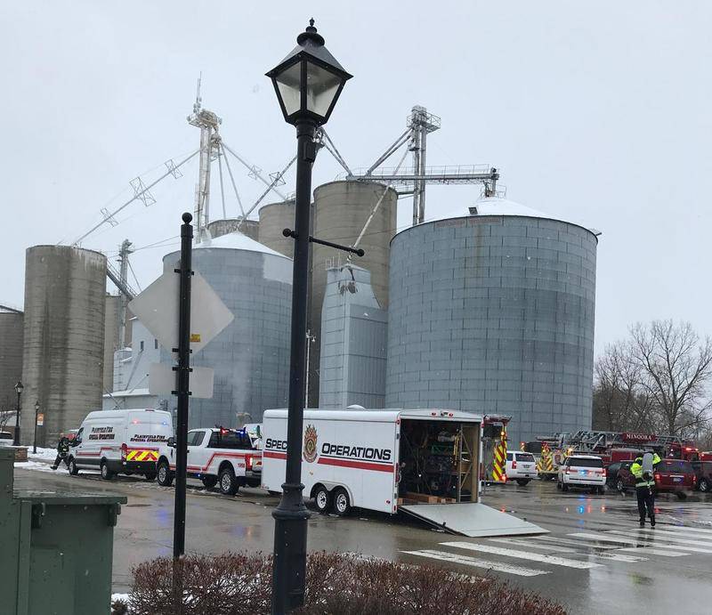 Fire crews rescue man from Minooka grain bin Shaw Local