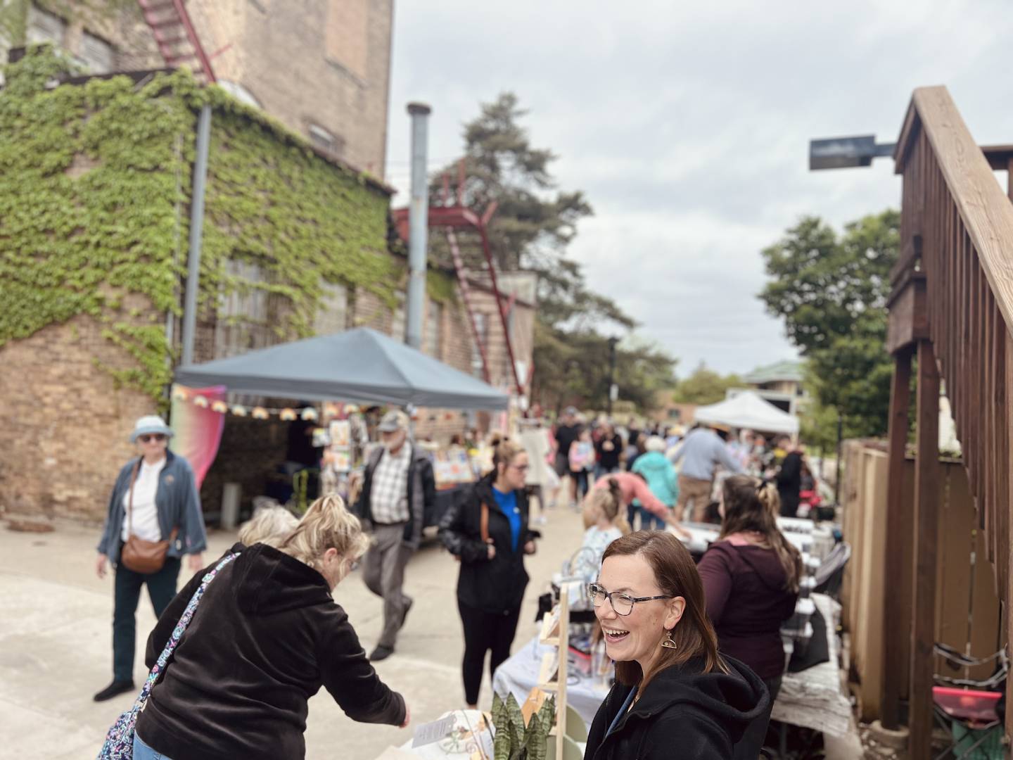 Back Alley Market (shown here in 2024) is returning to downtown DeKalb for Mother’s Day weekend May 10, 2025, offering a chance for shoppers to browse all kinds of local wares and crafts.