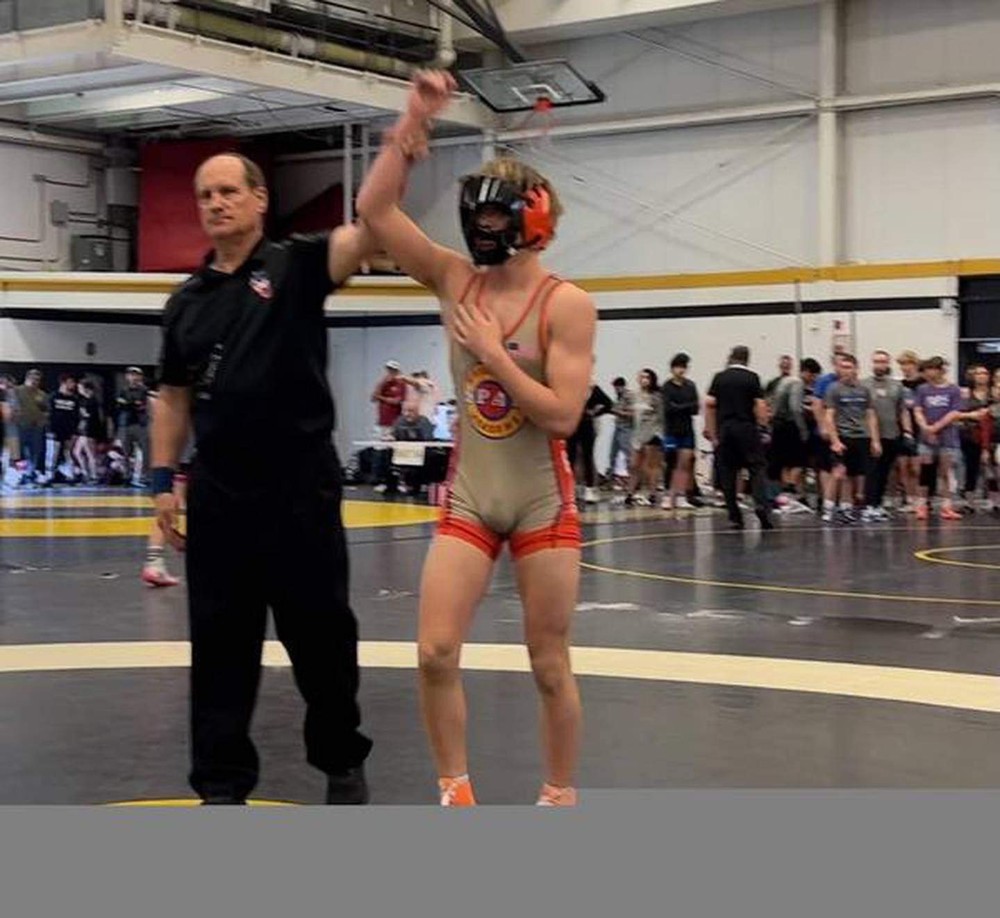 Fourteen-year-old Cooper Corder of Sandwich, who was punched in the face by his opponent following their wrestling match on April 8 at Oak Park-River Forest High School, has returned to the wrestling mat.