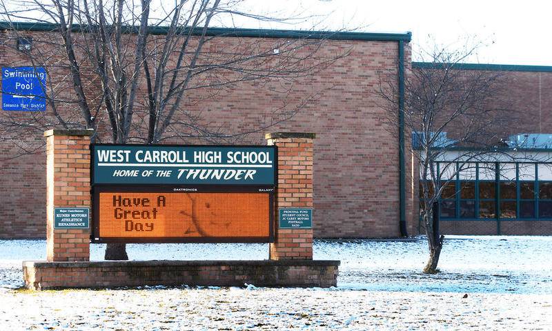 Declining enrollment and a deteriorating high school building is forcing a big question for West Carroll schools. Should they move students  from the older high school campus in Savanna to the more modern Mount Carroll campus? Though no action has been taken yet, some Savanna residents are already telling the school board: Don't steal our Thunder.